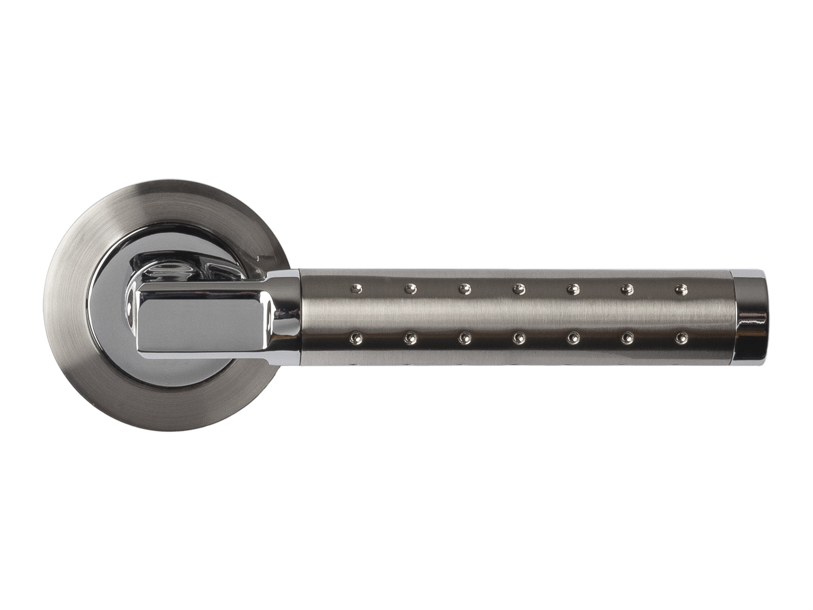 Nova Vega Interior Door Lever in Two Tone Polished Chrome
