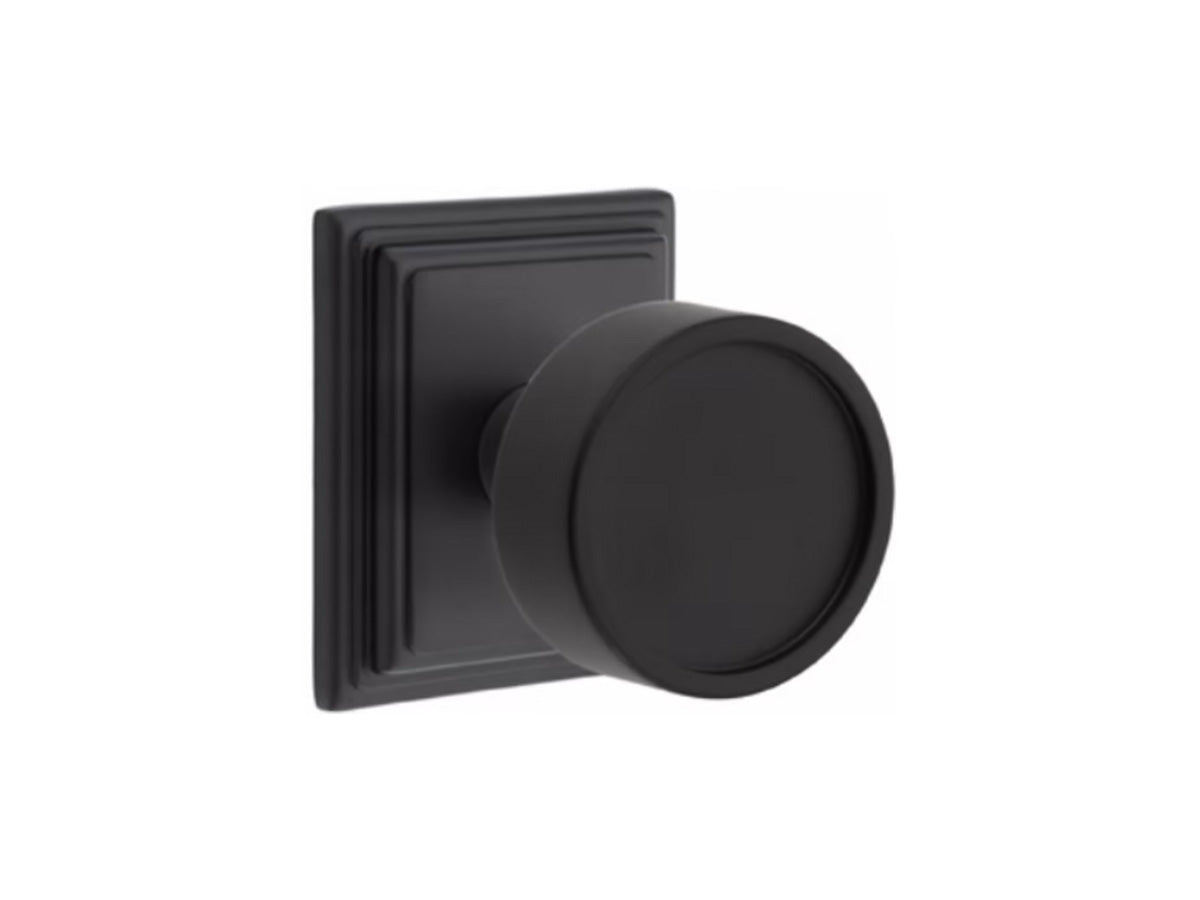 Emtek Verve Brass Knob - Flat Black US19