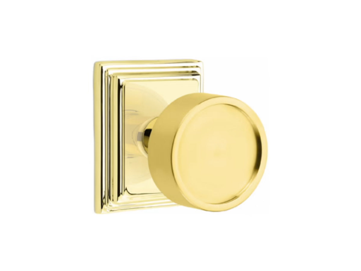 Emtek Verve Brass Knob - Unlacquered Brass US3NL
