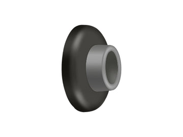 Deltana Wall Mount Concave Flush Bumper, 21/2" Diam.