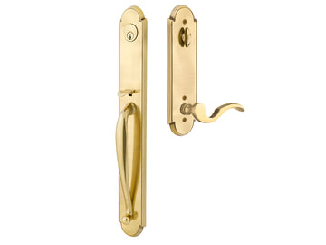 Emtek Wilmington Tubular Entry Handleset French Antique US7