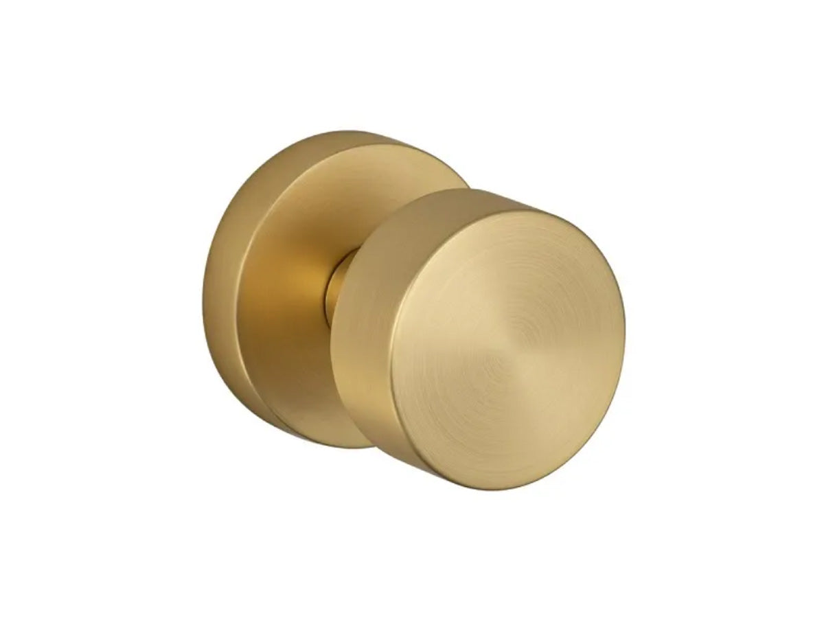 Sure-Loc Zurich Round Interior Door Knob - Satin Brass